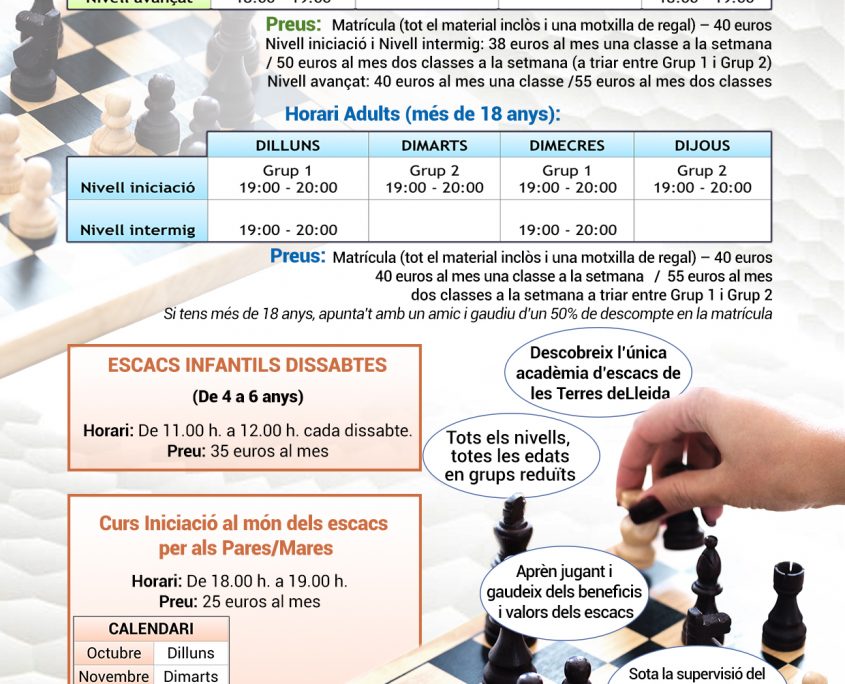 Josep Oms Lleida Escacs Ensenyament Acadèmia 