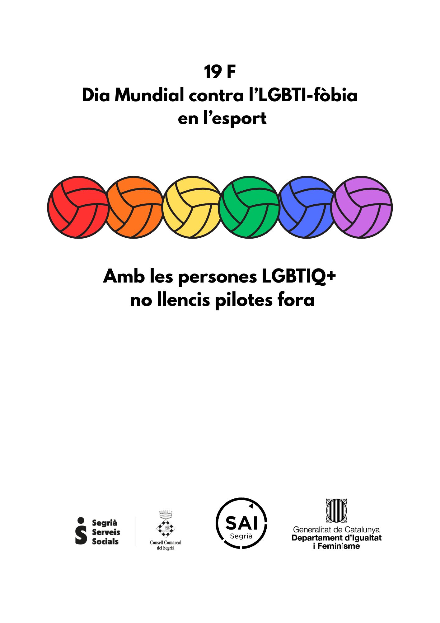 Featured image for “L’ADEJO s’adhereix al Dia Mundial contra l’LGBTI-fòbia en l’Esport”